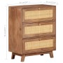 Aparador de madera maciza de mango 61x35x76 cm de vidaXL, Aparadores - Ref: Foro24-323595, Precio: 255,99 €, Descuento: %