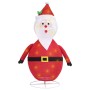 Papá Noel de Navidad decorativo con LED tela lujosa 120 cm de vidaXL, Luces de Navidad - Ref: Foro24-328499, Precio: 81,99 €,...