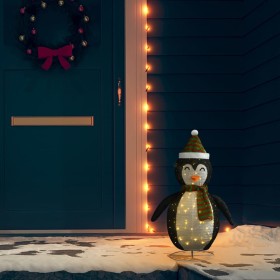 Pingüino de Navidad decorativo con LED tela lujosa 60 cm de vidaXL, Luces de Navidad - Ref: Foro24-328500, Precio: 35,56 €, D...