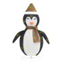 Decorative Christmas penguin with LED luxurious fabric 60 cm by vidaXL, Christmas lights - Ref: Foro24-328500, Price: 35,56 €...