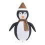 Decorative Christmas penguin with LED luxurious fabric 60 cm by vidaXL, Christmas lights - Ref: Foro24-328500, Price: 35,56 €...