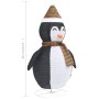 Decorative Christmas penguin with LED luxurious fabric 60 cm by vidaXL, Christmas lights - Ref: Foro24-328500, Price: 35,56 €...