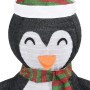 Pingüino de Navidad decorativo con LED tela lujosa 90 cm de vidaXL, Luces de Navidad - Ref: Foro24-328501, Precio: 44,87 €, D...