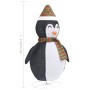 Pingüino de Navidad decorativo con LED tela lujosa 90 cm de vidaXL, Luces de Navidad - Ref: Foro24-328501, Precio: 44,87 €, D...