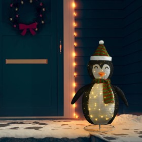 Decorative Christmas penguin with LED luxurious fabric 120 cm by vidaXL, Christmas lights - Ref: Foro24-328502, Price: 78,48 ...