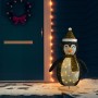 Decorative Christmas penguin with LED luxurious fabric 120 cm by vidaXL, Christmas lights - Ref: Foro24-328502, Price: 86,99 ...