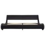 Bed frame with LED black synthetic leather 180x200 cm by vidaXL, Beds and slatted bases - Ref: Foro24-285731, Price: 318,45 €...