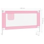 Barandilla de seguridad cama de niño rosa tela 150x25 cm de vidaXL, Barandillas de seguridad - Ref: Foro24-10202, Precio: 37,...