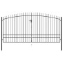 Double gate for fence with spearheads 400x248 cm by vidaXL, garden gates - Ref: Foro24-145742, Price: 407,71 €, Discount: %