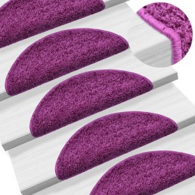 Stair treads 5 units violet 56x17x3 cm by vidaXL, Stair mats - Ref: Foro24-149792, Price: 25,06 €, Discount: %