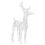 Reindeer and sleigh Christmas ornament 160 LEDs acrylic 130 cm by vidaXL, Christmas lights - Ref: Foro24-328520, Price: 75,58...