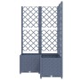 Planter with trellis PP dark gray 80x80x136 cm by vidaXL, Pots and planters - Ref: Foro24-318255, Price: 95,99 €, Discount: %