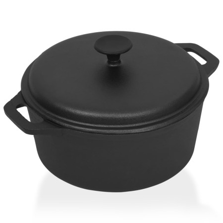 Cast iron pot Ø26.5 cm by vidaXL, tall pots - Ref: Foro24-313362, Price: 49,23 €, Discount: %