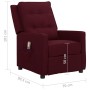 Massagesessel aus violettem Stoff von vidaXL, Elektrische Massagesessel - Ref: Foro24-338973, Preis: 145,37 €, Rabatt: %