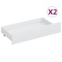 Bed frame with 2 drawers white pine wood 90x200 cm by vidaXL, Beds and slatted bases - Ref: Foro24-3060486, Price: 218,54 €, ...