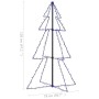 Árbol de Navidad 160 LEDs interior y exterior 78x120 cm de vidaXL, Arboles de navidad - Ref: Foro24-328567, Precio: 42,99 €, ...