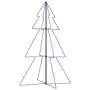 Árbol de Navidad 200 luces LED interior y exterior 98x150 cm de vidaXL, Arboles de navidad - Ref: Foro24-328577, Precio: 50,0...