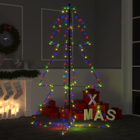 Árbol de Navidad 200 luces LED interior y exterior 98x150 cm de vidaXL, Arboles de navidad - Ref: Foro24-328579, Precio: 50,0...