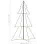 Árbol de Navidad 240 luces LED interior y exterior 118x180 cm de vidaXL, Arboles de navidad - Ref: Foro24-328581, Precio: 57,...