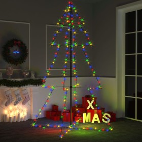 Árbol de Navidad 240 luces LED interior y exterior 118x180 cm de vidaXL, Arboles de navidad - Ref: Foro24-328585, Precio: 57,...