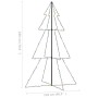 Árbol de Navidad 240 luces LED interior y exterior 118x180 cm de vidaXL, Arboles de navidad - Ref: Foro24-328585, Precio: 57,...