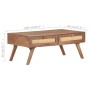 Mesa de centro de madera maciza de mango 100x60x40 cm de vidaXL, Mesas de centro - Ref: Foro24-323599, Precio: 153,99 €, Desc...