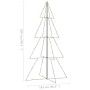 Árbol de Navidad 360 luces LED interior y exterior 143x250 cm de vidaXL, Arboles de navidad - Ref: Foro24-328591, Precio: 81,...