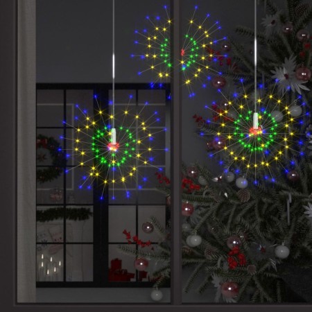 Weihnachtsfeuerwerksbeleuchtung für den Außenbereich, 4 Stück, mehrfarbig, 560 LEDs von vidaXL, Weihnachtsbeleuchtung - Ref: ...