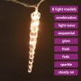 Christmas Icicle Lights 40pcs Warm White Acrylic by vidaXL, Christmas lights - Ref: Foro24-328612, Price: 17,99 €, Discount: %