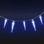 Luces carámbanos de Navidad control remoto 40 uds acrílico azul de vidaXL, Luces de Navidad - Ref: Foro24-328614, Precio: 20,...