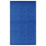 Blue washable doormat 90x150 cm