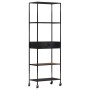 Rough mango wood and iron shelf 60x35x180 cm by vidaXL, Bookcases and shelves - Ref: Foro24-323735, Price: 161,85 €, Discount: %