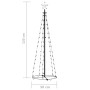 Conical Christmas tree 70 cold white LEDs 50x120 cm by vidaXL, Christmas trees - Ref: Foro24-328689, Price: 38,51 €, Discount: %