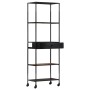 Rough mango wood and iron shelf 60x35x180 cm by vidaXL, Bookcases and shelves - Ref: Foro24-323735, Price: 161,85 €, Discount: %