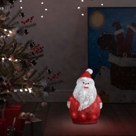 Figura de Papá Noel de acrílico navideño LED 28 cm de vidaXL, Luces de Navidad - Ref: Foro24-328786, Precio: 47,99 €, Descuen...