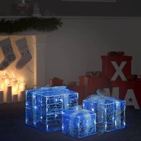 Dekorative Weihnachtsgeschenkbox Acryl 3 Stück kaltweiß von vidaXL, Weihnachtsbeleuchtung - Ref: Foro24-328791, Preis: 43,66 ...