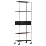 Rough mango wood and iron shelf 60x35x180 cm by vidaXL, Bookcases and shelves - Ref: Foro24-323735, Price: 161,85 €, Discount: %