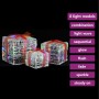 Decorative acrylic Christmas gift box, 3 pieces in different colors. by vidaXL, Christmas lights - Ref: Foro24-328793, Price:...