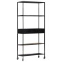 Rough mango wood and iron shelf 80x35x180 cm by vidaXL, Bookcases and shelves - Ref: Foro24-323734, Price: 158,58 €, Discount: %