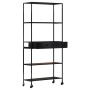 Rough mango wood and iron shelf 80x35x180 cm by vidaXL, Bookcases and shelves - Ref: Foro24-323734, Price: 158,58 €, Discount: %