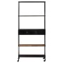 Rough mango wood and iron shelf 80x35x180 cm by vidaXL, Bookcases and shelves - Ref: Foro24-323734, Price: 158,58 €, Discount: %