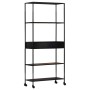 Rough mango wood and iron shelf 80x35x180 cm by vidaXL, Bookcases and shelves - Ref: Foro24-323734, Price: 158,58 €, Discount: %