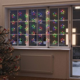 Cortina de luces estrellas 200 LEDs de colores 8 funciones de vidaXL, Luces de Navidad - Ref: Foro24-328805, Precio: 30,99 €,...