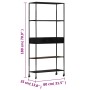 Rough mango wood and iron shelf 80x35x180 cm by vidaXL, Bookcases and shelves - Ref: Foro24-323734, Price: 158,58 €, Discount: %