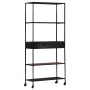 Rough mango wood and iron shelf 80x35x180 cm by vidaXL, Bookcases and shelves - Ref: Foro24-323734, Price: 158,58 €, Discount: %