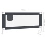 Child bed safety rail dark gray fabric 200x25 cm by vidaXL, Safety railings - Ref: Foro24-10233, Price: 52,76 €, Discount: %