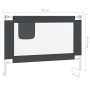 Child bed safety rail dark gray fabric 90x25 cm by vidaXL, Safety railings - Ref: Foro24-10225, Price: 42,11 €, Discount: %