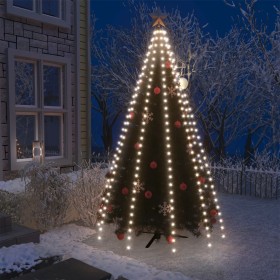 Christmas tree light network 250 cold white LEDs 250 cm by vidaXL, Hoses and string lights - Ref: Foro24-328885, Price: 21,99...