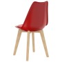 Dining chairs 2 units red plastic by vidaXL, dining chairs - Ref: Foro24-289136, Price: 110,74 €, Discount: %