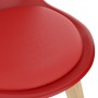 Sillas de comedor 2 unidades plástico rojo de vidaXL, Sillas de comedor - Ref: Foro24-289136, Precio: 110,74 €, Descuento: %